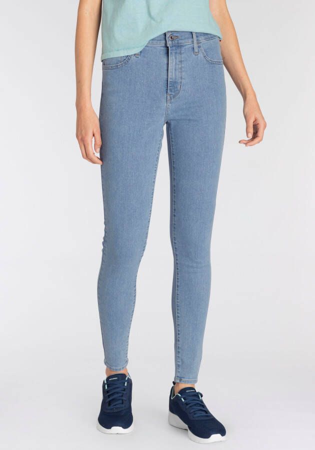 Levi's Lichtblauwe Super Skinny Katoenen Jeans Blauw Dames