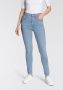Levi's Mile High waist super skinny jeans light indigo worn in - Thumbnail 2