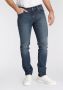 Levi's Slim Fit Blauwe Katoenen Jeans met Gewassen Effect Blue Heren - Thumbnail 2