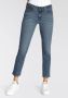 Levi's 712 high waist slim fit jeans medium blue denim - Thumbnail 14