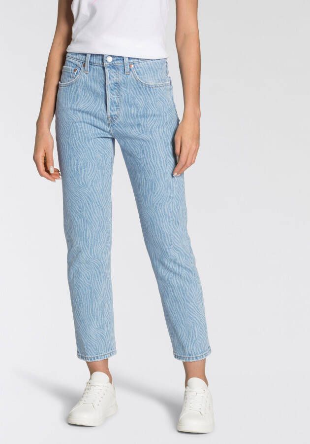 Levi's Dames Jeans met knoopsluiting Blue Dames