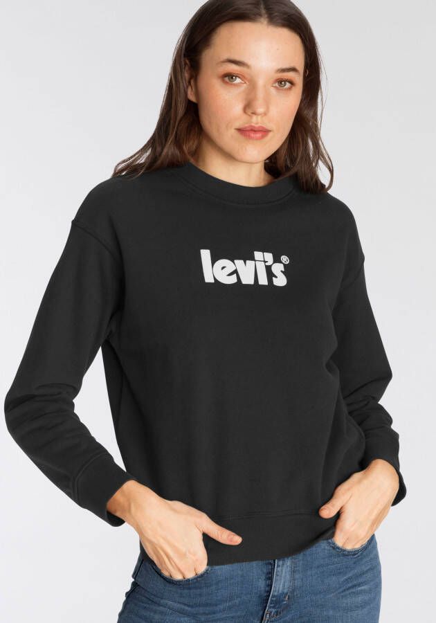 Levi's Sweatshirt Graphic Standard Crew Merkflag aan de onderste zoom
