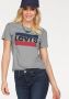 Levi's T-shirt Perfect Tee met logo lichtgrijs melange - Thumbnail 2