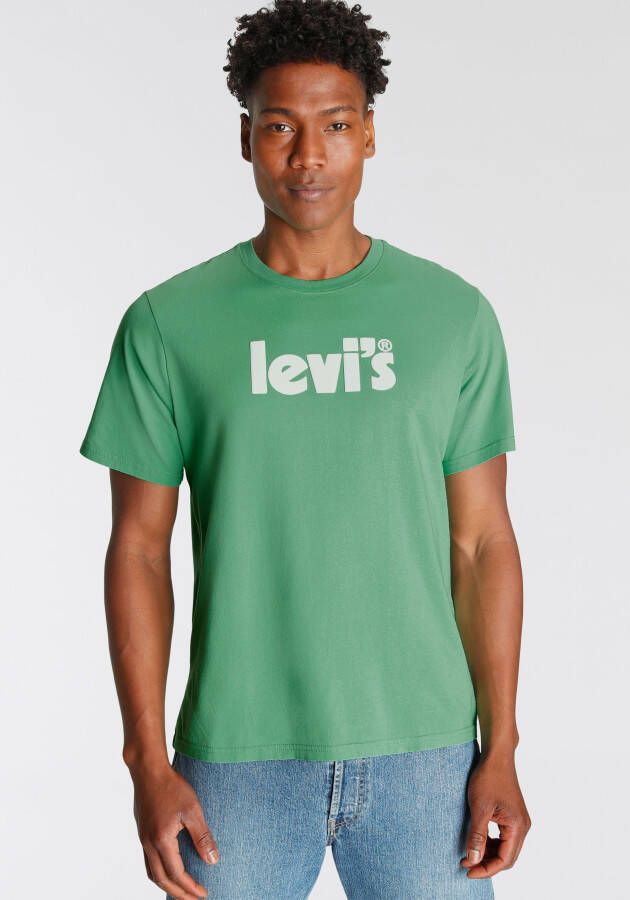 Levi's Heren T-shirt met korte mouwen en ronde hals Green Heren
