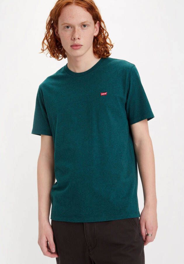 Levi's Groen Katoenen T-Shirt met Logo Green Heren