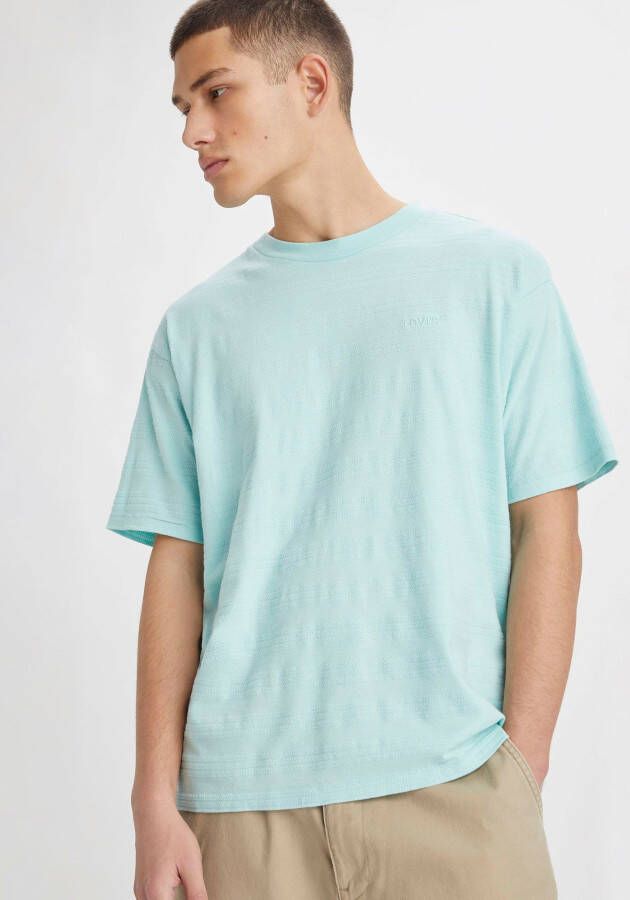Levis Levi's Red Tab Vintage Tee T-shirts Kleding popcorn jaquard pastel turquoise maat: S beschikbare maaten:XS S L XL XXL