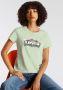 Levi's T-shirt Perfect Tee met tekst lichtgroen - Thumbnail 3
