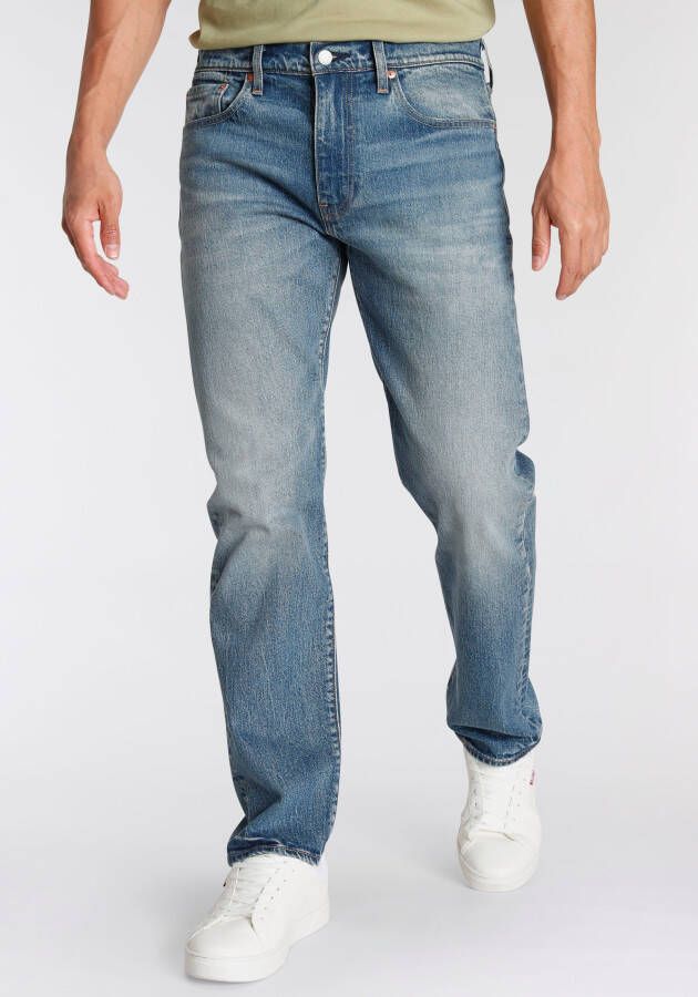 Levi's Straight Jeans Blauw Heren