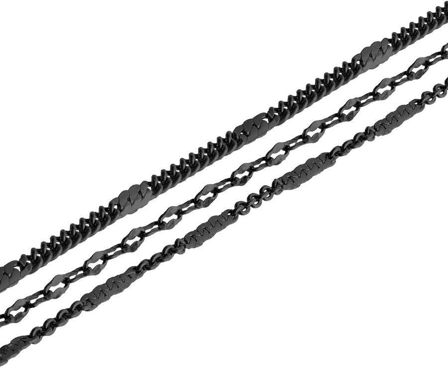 Liebeskind Berlin Enkelkettinkje Sieraden RVS Sparkling With Layer LJ-1455 LJ-1456 LJ-1457 LJ-1458 - Foto 2