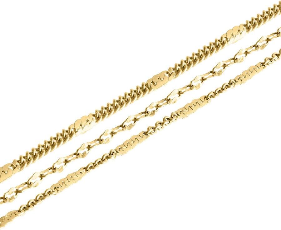 Liebeskind Berlin Enkelkettinkje Sieraden RVS Sparkling With Layer LJ-1455 LJ-1456 LJ-1457 LJ-1458 - Foto 2