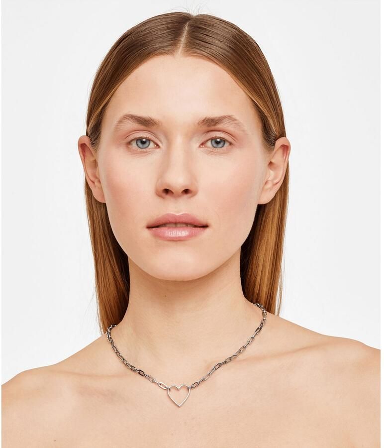 Liebeskind Berlin Ketting met hanger Schmuck Geschenk Edelstahl Halskette Herz LJ-0349-N-45