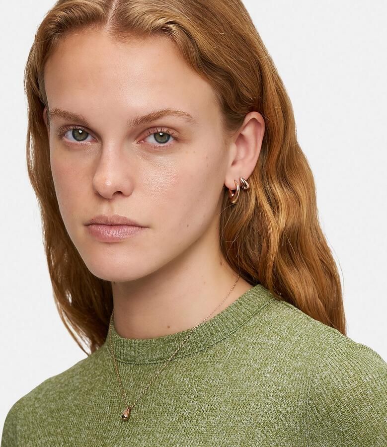 Liebeskind Berlin Ketting met hanger Sieraden cadeau roestvrijstalen halsketting The Mini Drop druppel