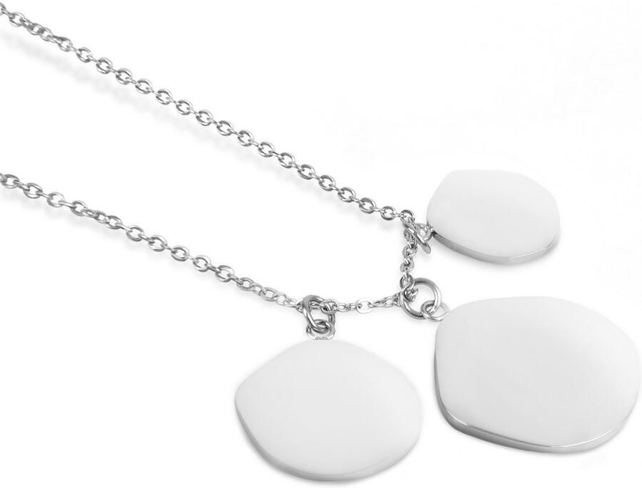 Liebeskind Berlin Ketting met hanger Sieraden cadeau roestvrijstalen halsketting The Organic Treasure - Foto 4