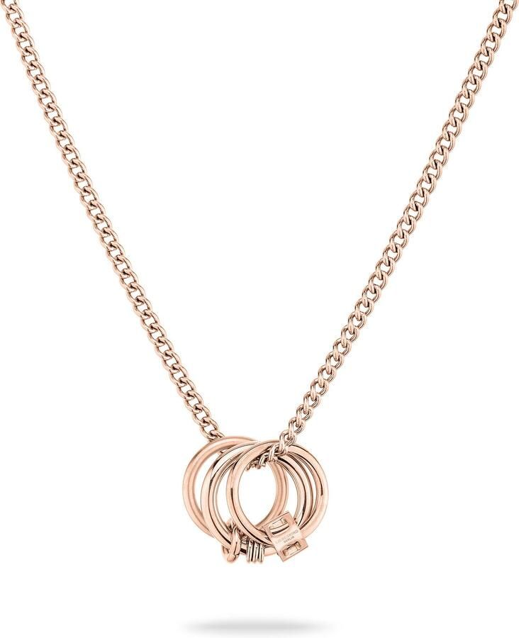 Liebeskind Berlin Ketting met hanger Sieraden cadeau roestvrijstalen halsketting The D-Link Mini - Foto 3