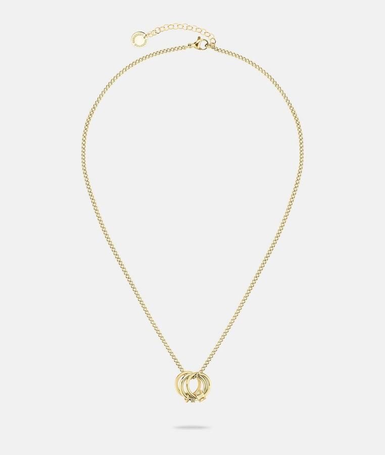 Liebeskind Berlin Ketting met hanger Sieraden cadeau roestvrijstalen halsketting The D-Link Mini