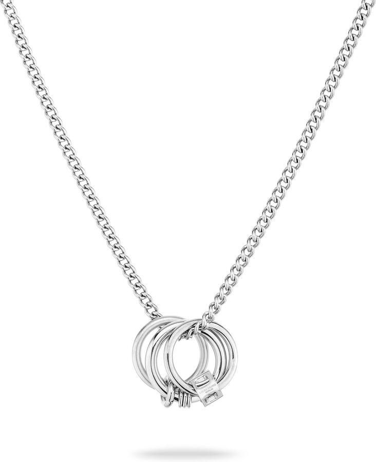 Liebeskind Berlin Ketting met hanger Sieraden cadeau roestvrijstalen halsketting The D-Link Mini - Foto 2