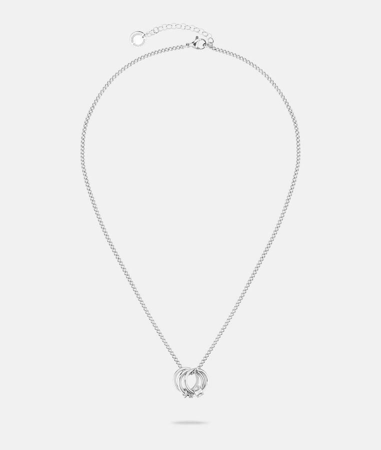 Liebeskind Berlin Ketting met hanger Sieraden cadeau roestvrijstalen halsketting The D-Link Mini