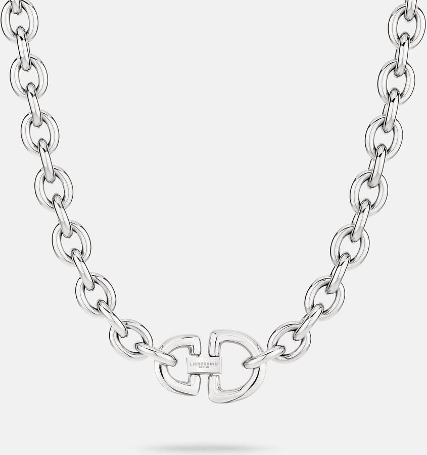 Liebeskind Berlin Ketting met hanger Sieraden cadeau roestvrijstalen halsketting The D-Link State t - Foto 3
