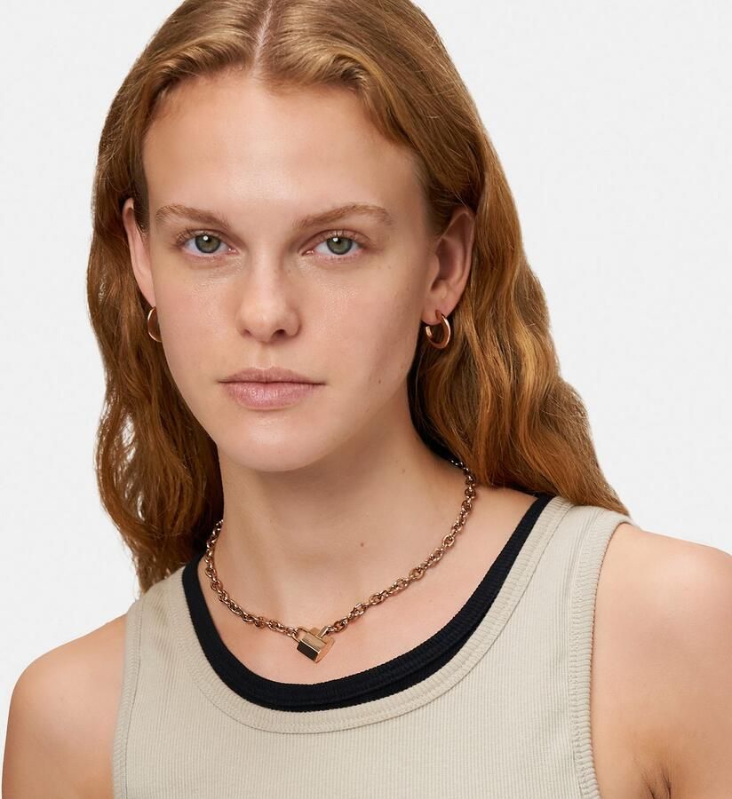 Liebeskind Berlin Ketting met hanger Sieraden cadeau roestvrijstalen halsketting The Love Bond