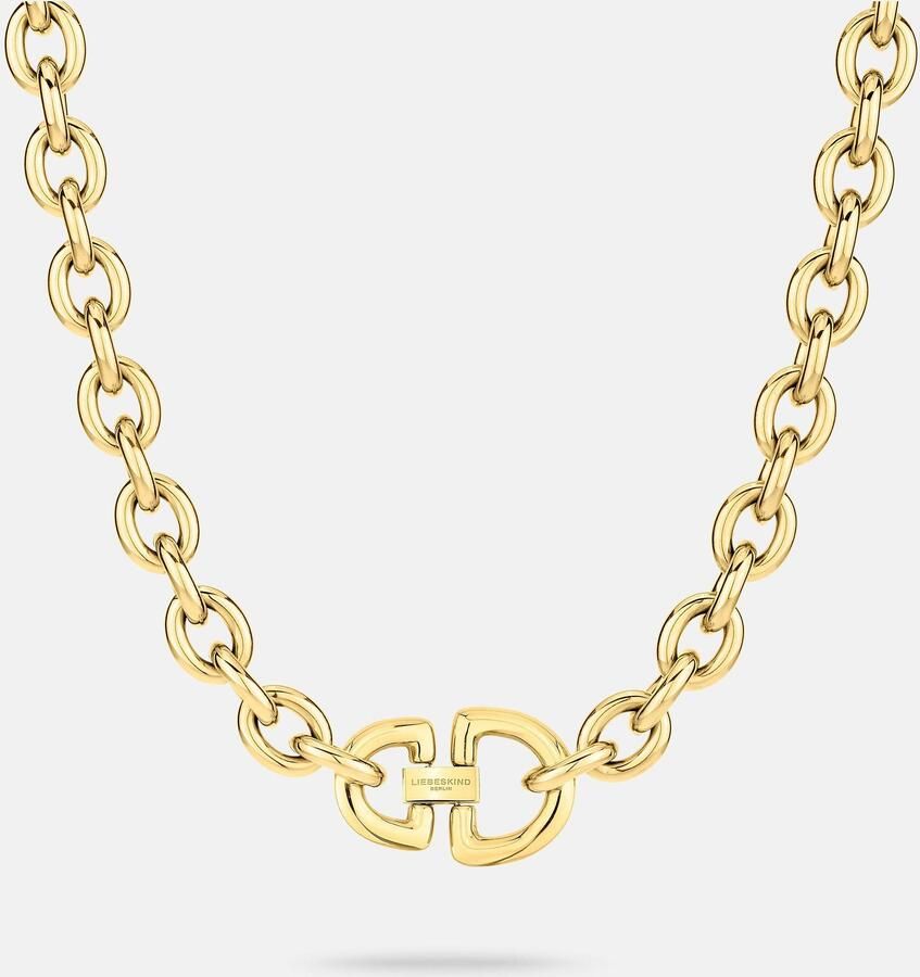 Liebeskind Berlin Ketting met hanger Sieraden cadeau roestvrijstalen halsketting The D-Link State t - Foto 5