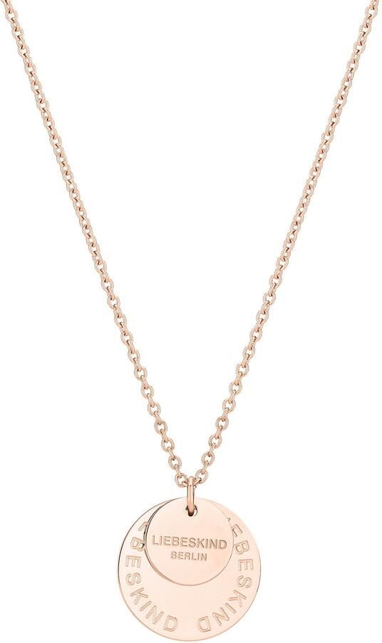 Liebeskind Berlin Ketting met hanger Sieraden Geschenk RVS Halsketting Logo Basic Cirkel LJ-0684-N-45 - Foto 2