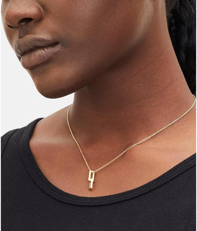 Liebeskind Berlin Ketting met hanger Sieraden roestvrijstalen ketting The Festive Mini Link Sparkle