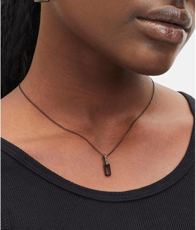 Liebeskind Berlin Ketting met hanger Sieraden roestvrijstalen ketting The Festive Mini Link Sparkle