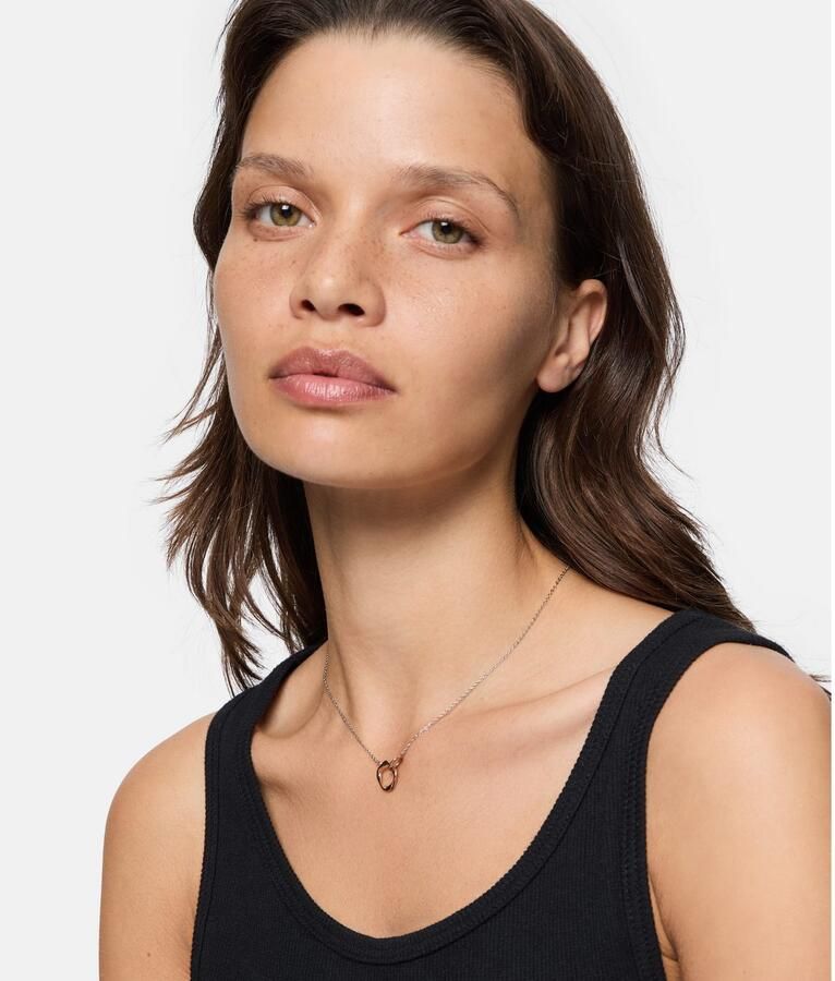 Liebeskind Berlin Ketting met hanger Sieraden roestvrijstalen ketting The Organic Twist LJ-0989 LJ-1550 LJ-1551