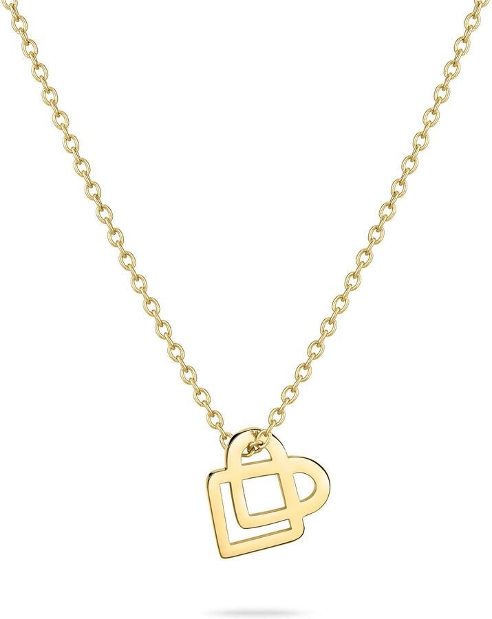 Liebeskind Berlin Ketting met hanger Sieraden RVS Halsketting Keep Loving Hart LJ-1397 LJ-1398 LJ-1399 - Foto 3