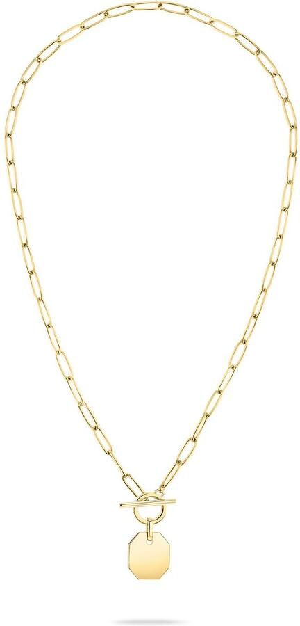 Liebeskind Berlin Ketting met hanger Sieraden RVS Halsketting The T-Bar Plate LJ-1531 LJ-1532 LJ-1533 - Foto 2