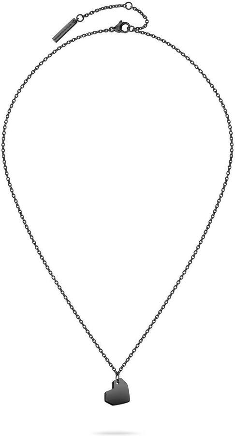 Liebeskind Berlin Ketting met hanger Sieraden RVS Urban Heart Hart LJ-1474 LJ-1475 LJ-1476 LJ-1477