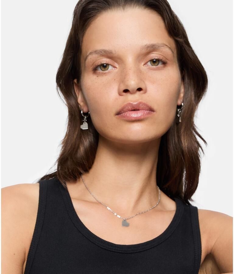 Liebeskind Berlin Ketting met hanger Sieraden RVS Urban Heart Hart LJ-1474 LJ-1475 LJ-1476 LJ-1477