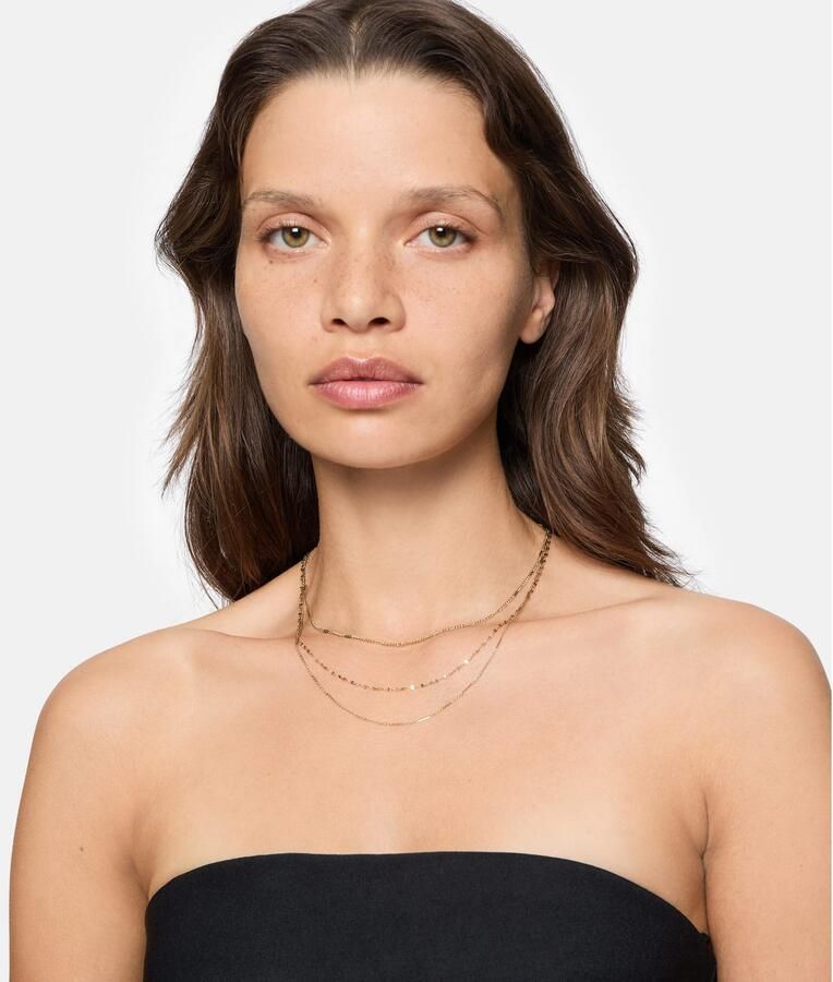 Liebeskind Berlin Ketting zonder hanger Sieraden roestvrij staal Sparkling With Layers LJ-1459 LJ-1460 LJ-1461