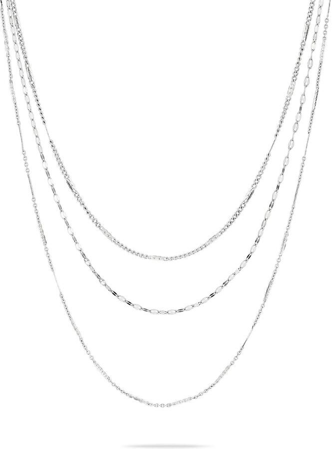 Liebeskind Berlin Ketting zonder hanger Sieraden roestvrij staal Sparkling With Layers LJ-1459 LJ-1460 LJ-1461 - Foto 3