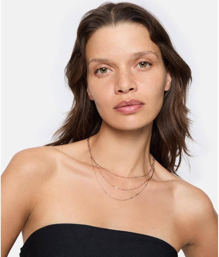 Liebeskind Berlin Ketting zonder hanger Sieraden roestvrij staal Sparkling With Layers LJ-1459 LJ-1460 LJ-1461