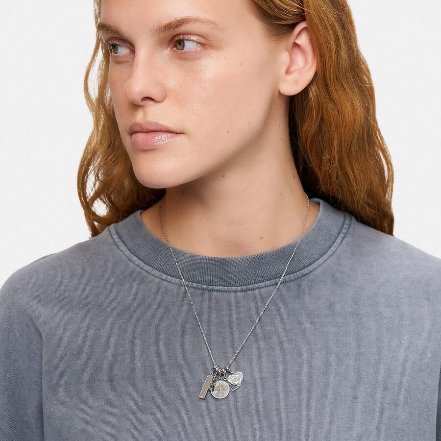 Liebeskind Berlin Kettinghanger Sieraden roestvrij staal charm Decision Maker pijl JA NEE MISSCHIEN - Foto 2