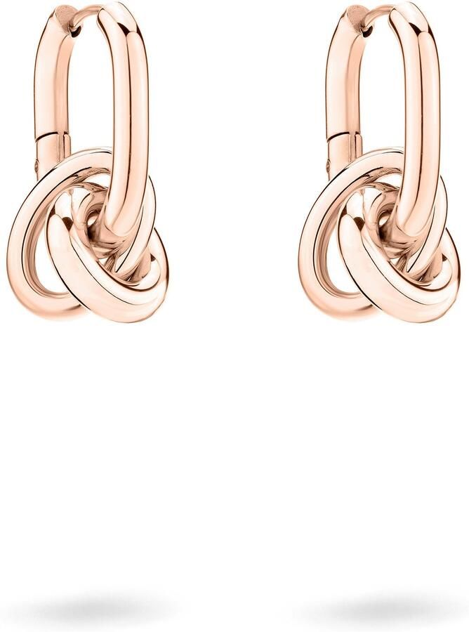 Liebeskind Berlin Paar creolen Sieraden cadeau roestvrijstalen oorbellen Modern Knot - Foto 10