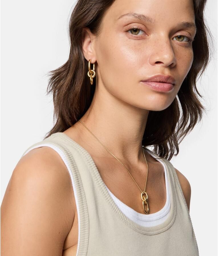 Liebeskind Berlin Paar creolen Sieraden cadeau roestvrijstalen oorbellen Modern Knot - Foto 4