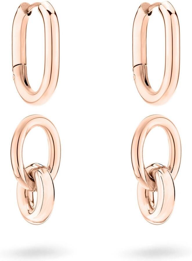 Liebeskind Berlin Paar creolen Sieraden cadeau roestvrijstalen oorbellen Modern Knot - Foto 9