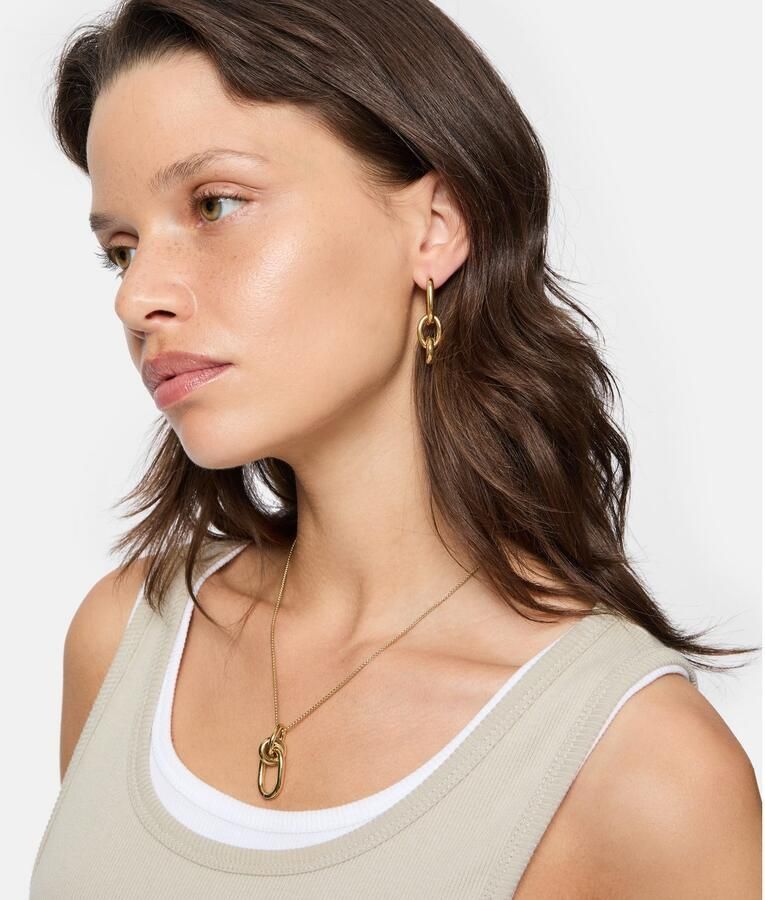 Liebeskind Berlin Paar creolen Sieraden cadeau roestvrijstalen oorbellen Modern Knot - Foto 5