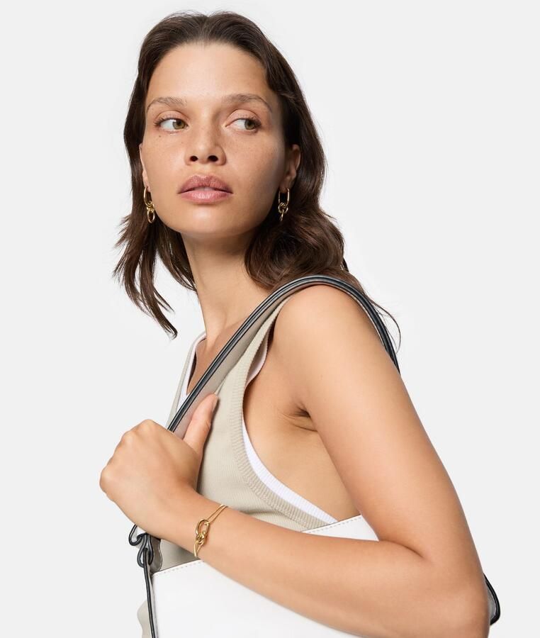 Liebeskind Berlin Paar creolen Sieraden cadeau roestvrijstalen oorbellen Modern Knot - Foto 6