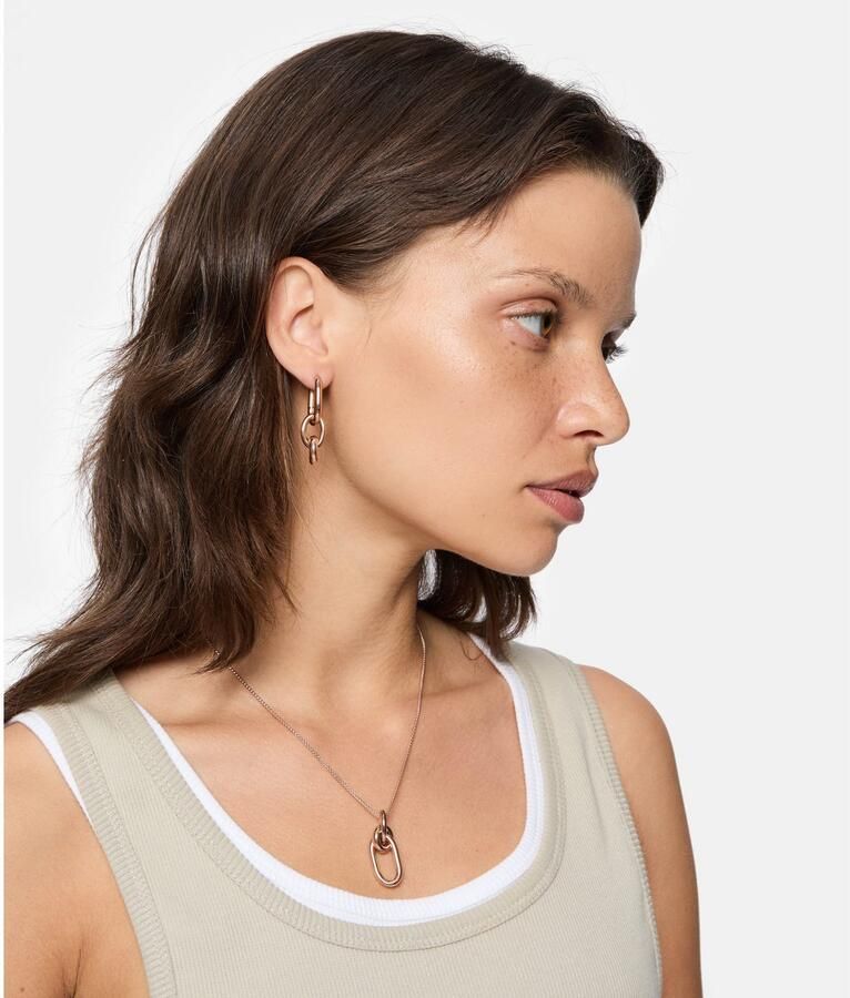 Liebeskind Berlin Paar creolen Sieraden cadeau roestvrijstalen oorbellen Modern Knot - Foto 4