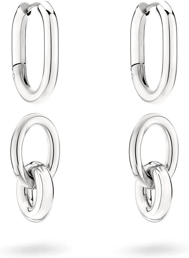 Liebeskind Berlin Paar creolen Sieraden cadeau roestvrijstalen oorbellen Modern Knot - Foto 6