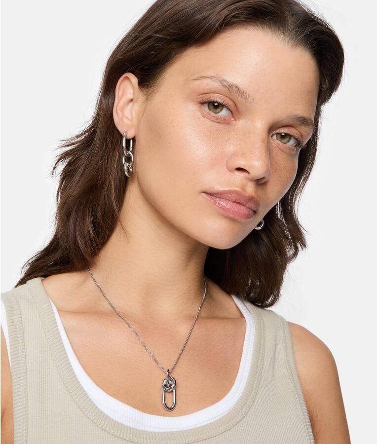 Liebeskind Berlin Paar creolen Sieraden cadeau roestvrijstalen oorbellen Modern Knot - Foto 4