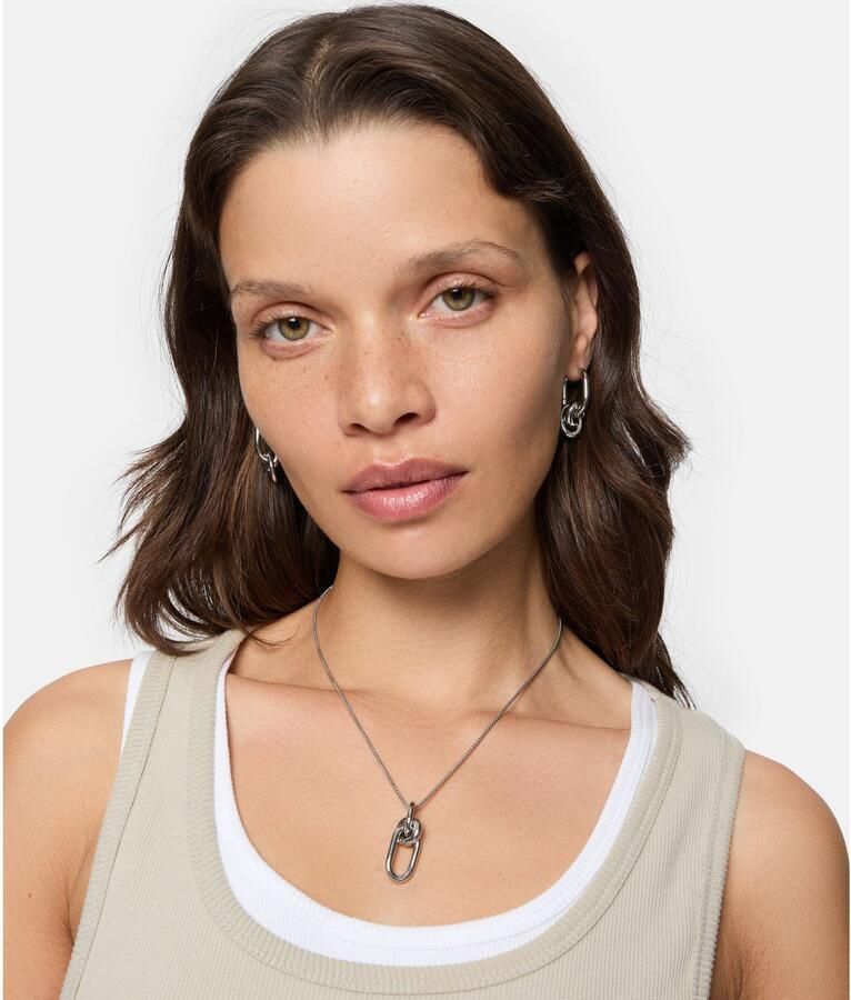 Liebeskind Berlin Paar creolen Sieraden cadeau roestvrijstalen oorbellen Modern Knot - Foto 3