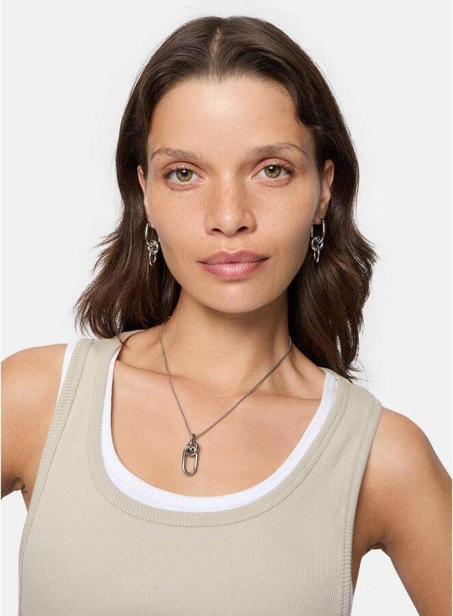 Liebeskind Berlin Paar creolen Sieraden cadeau roestvrijstalen oorbellen Modern Knot - Foto 7