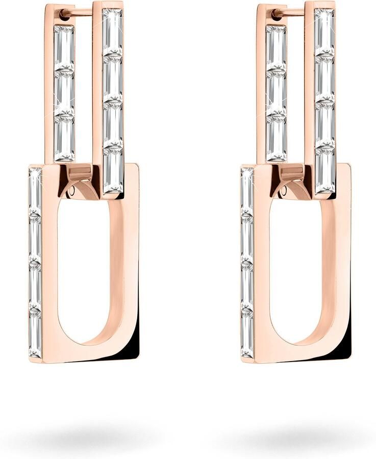 Liebeskind Berlin Paar creolen Sieraden cadeau roestvrijstalen oorbellen Sparkling Link LJ-1472-E-38 - Foto 4