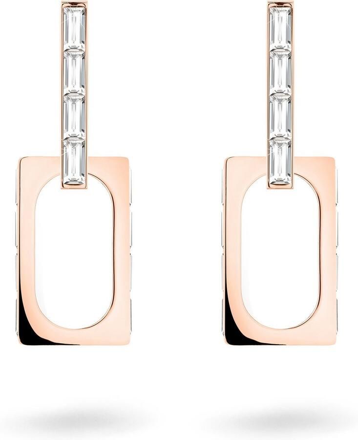 Liebeskind Berlin Paar creolen Sieraden cadeau roestvrijstalen oorbellen Sparkling Link LJ-1472-E-38