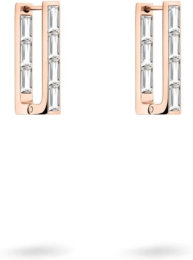 Liebeskind Berlin Paar creolen Sieraden cadeau roestvrijstalen oorbellen Sparkling Link LJ-1472-E-38 - Foto 3