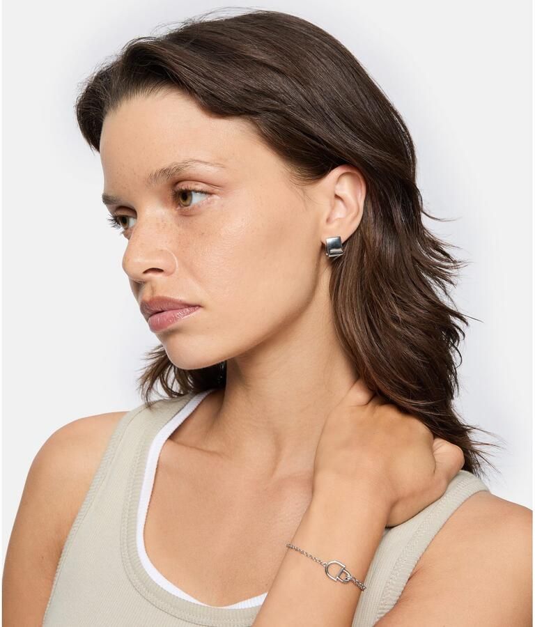 Liebeskind Berlin Paar creolen Sieraden cadeau roestvrijstalen oorbellen The Berlin Style - Foto 2